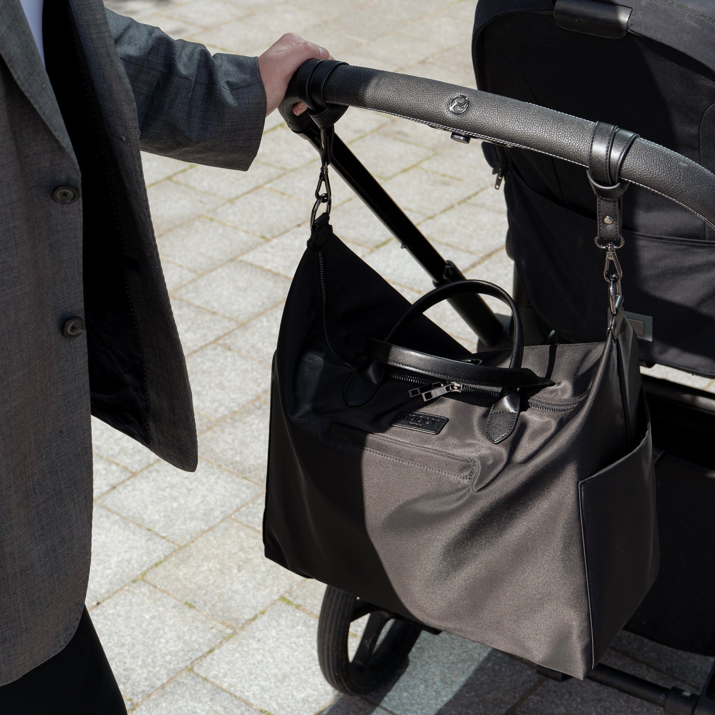 Wickeltasche - Nylon Schwarz