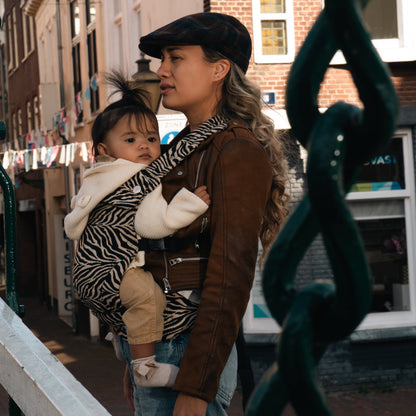 Babytrage - Zebra Braun